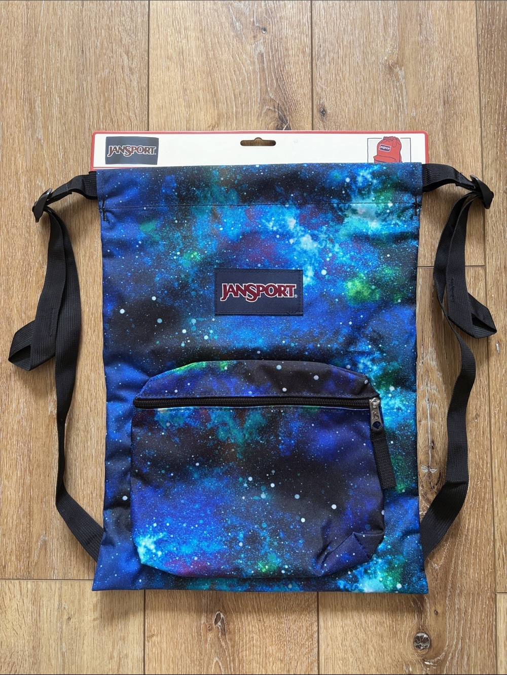 Jansport Draw Sack Cyberspace Galaxy Drawstring Backpack NEW